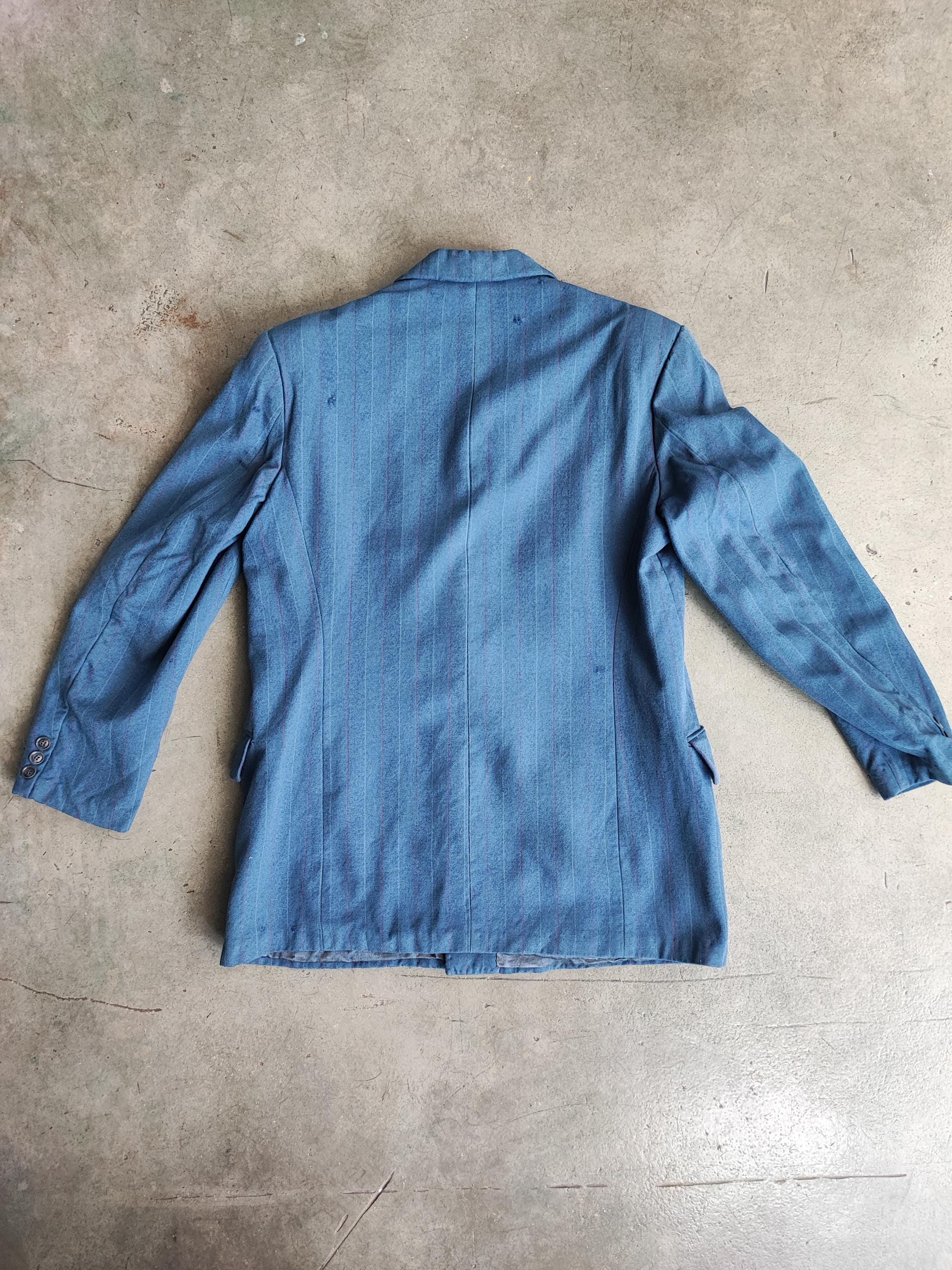 1930s Wool×Cotton French Vintage Jaket Circa 1930/40s French Wool Cotton Gentleman Jacket / Size