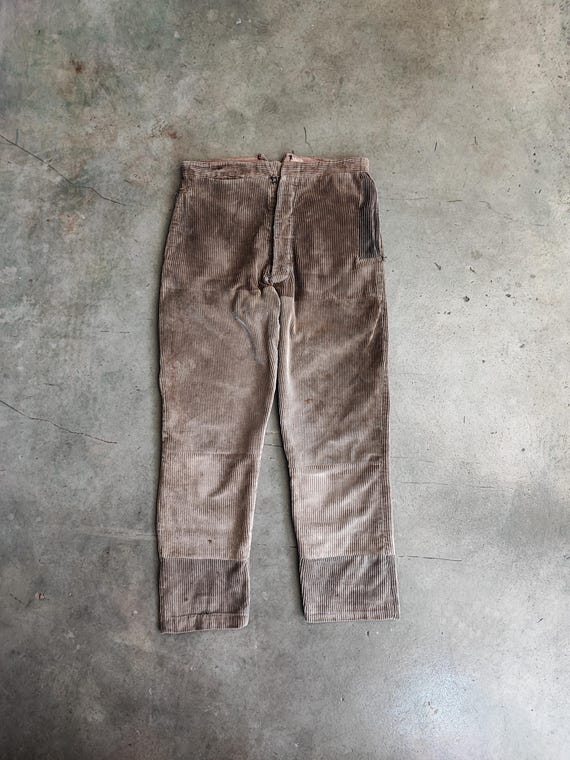 30's 40's french pant boro 襤褸 MSP-1007 - French Work Boro Pants - Distressed Blue | Dant