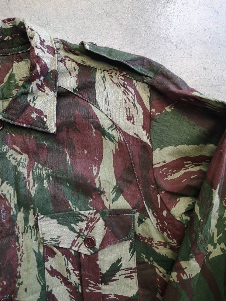 Circa 80s Portuguese Army Jungle Jacket / HBT Fabric / Made in - Etsy