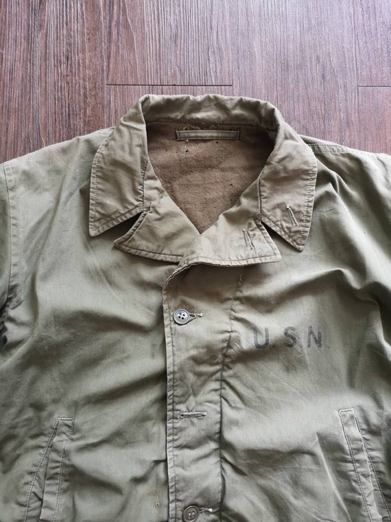 ざいますの➷ 40s US Navy N-4 Deck Jacket Size 38 ▕れていない
