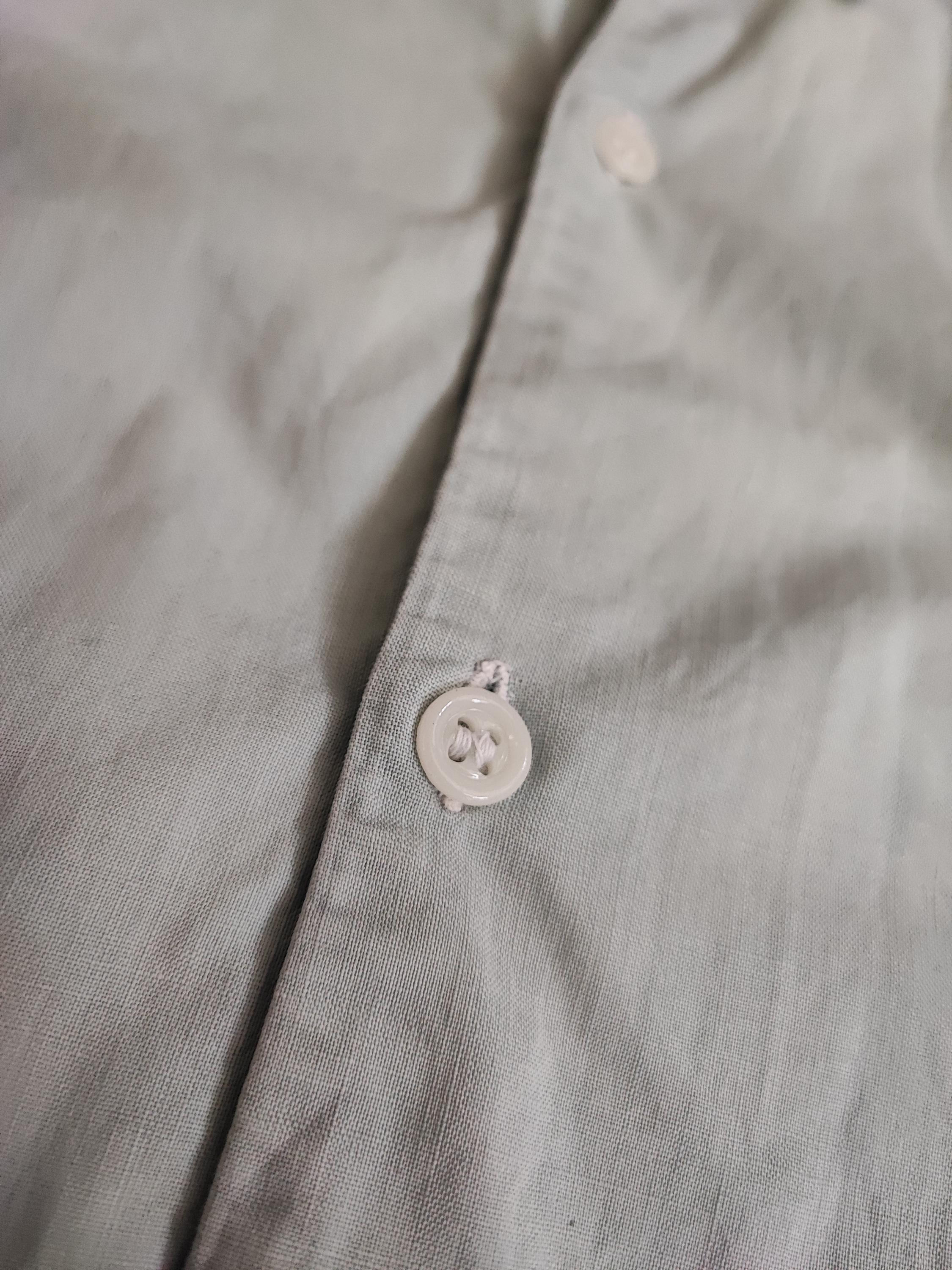 Circa 1930/40s French Pullover Cotton Shirt / Size XS - Small 