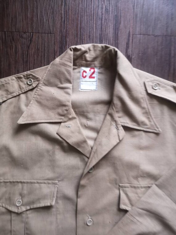 Circa 50s rare French army AFN m47 shirt / Made i… - image 4