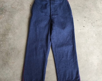 Circa 20s French firefighter wool pant / classic vintage militaria workwear