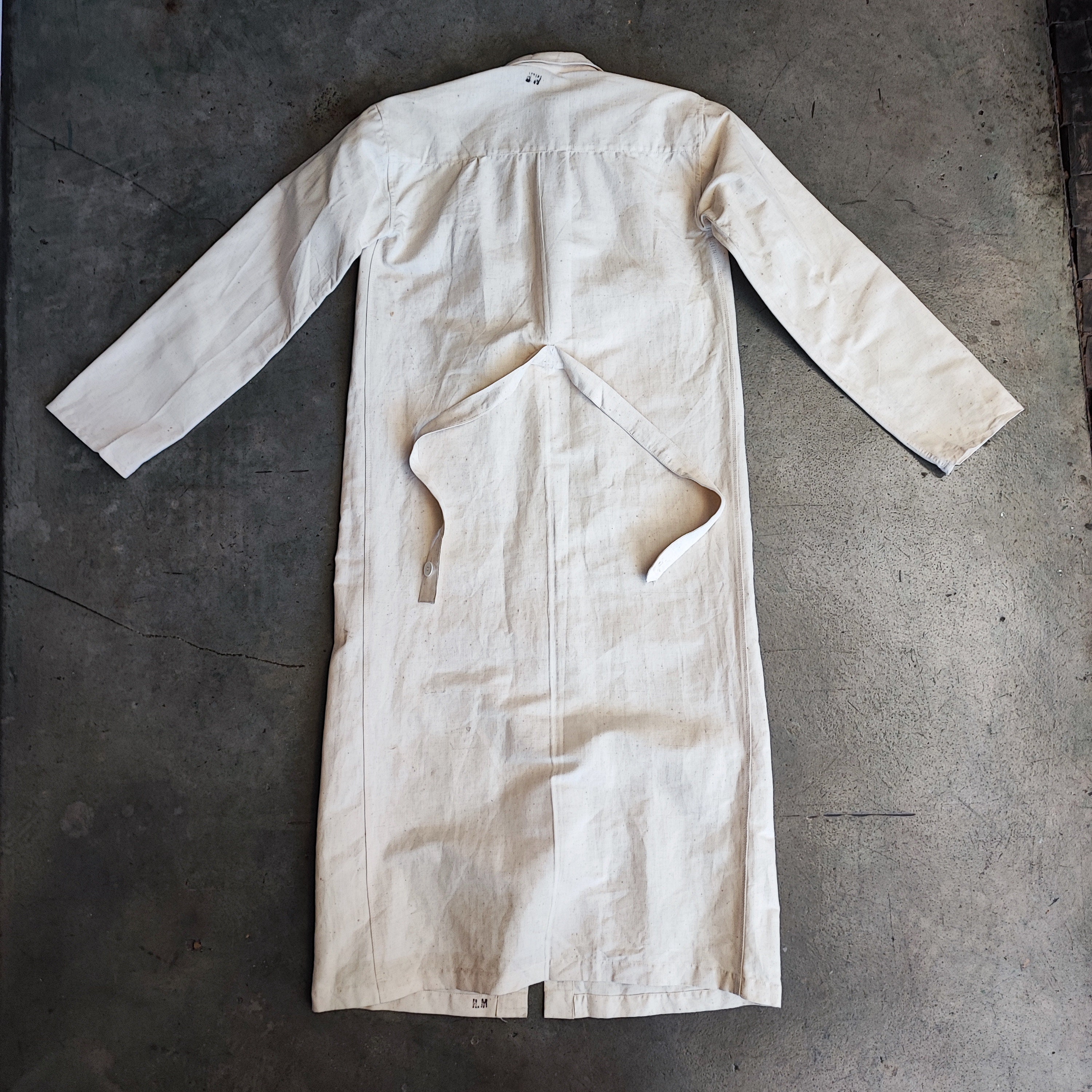 Circa 30s/40s French Army Military Hospital Nurse Workshop Coat  