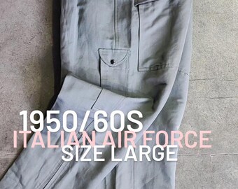 Circa 1950/60s Italian Air Force Trousers /deadstock / Size
