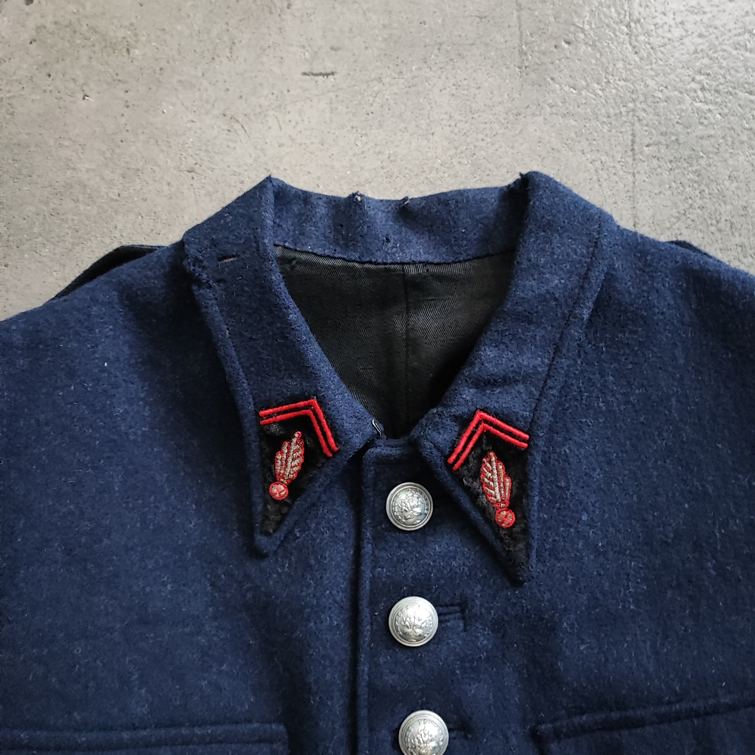 Circa 1940/50s French Fire Fighter Wool Jacket / Classic Vintage 