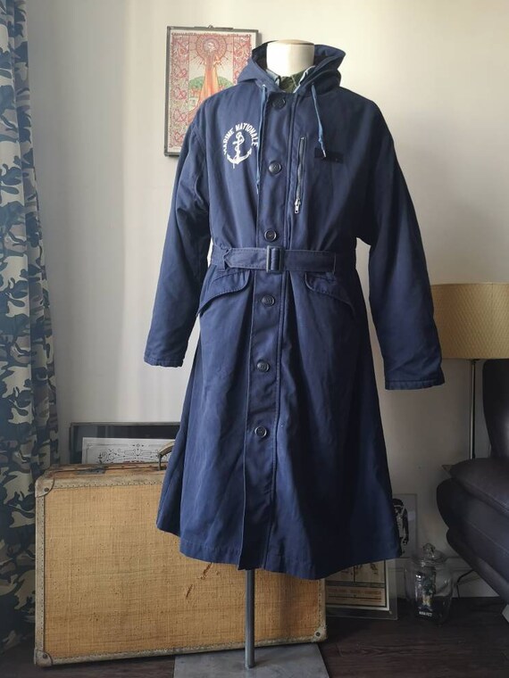French army deck jacket parka 80's 90's