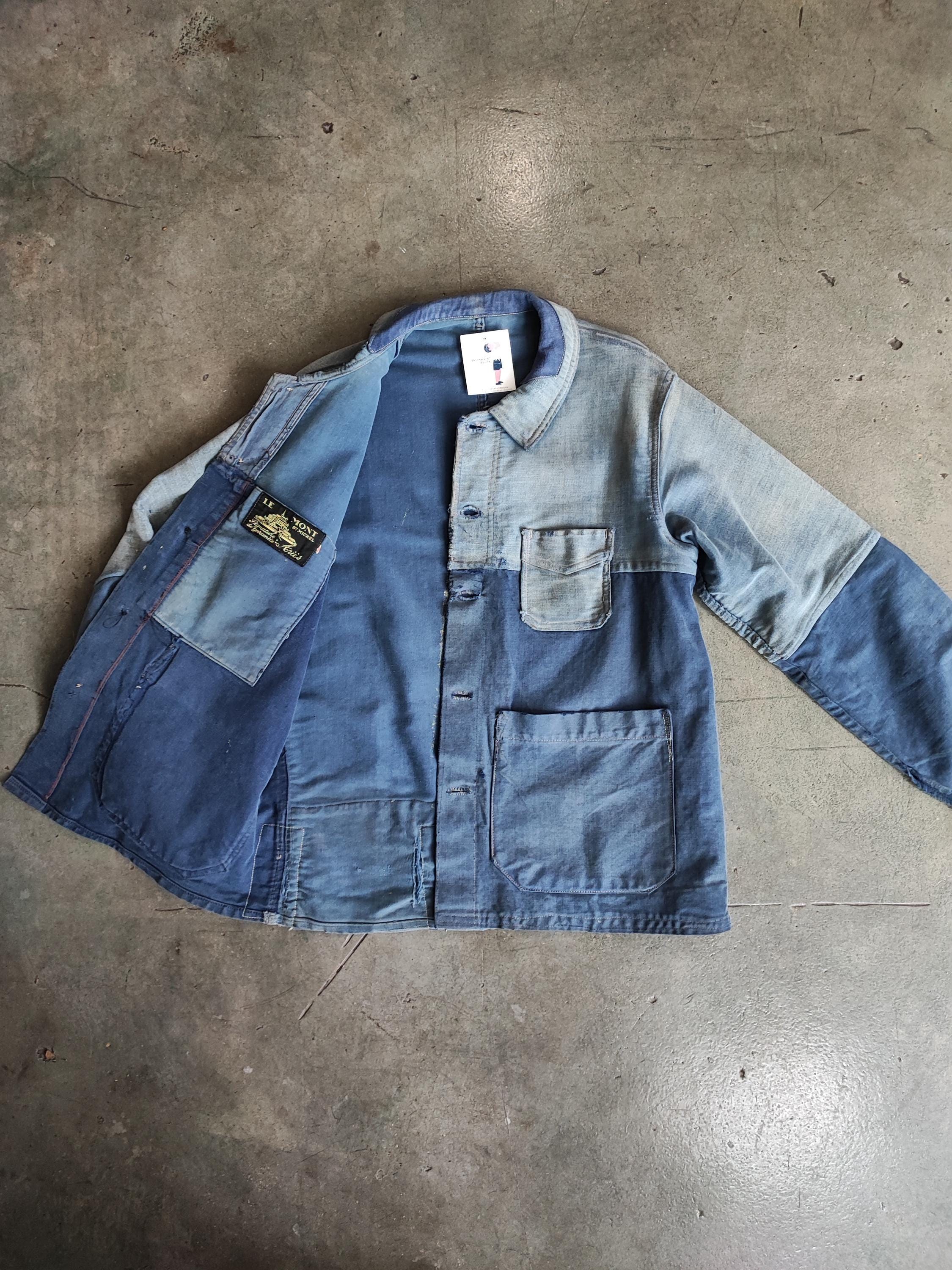 Circa 40s French Workwear Jacket by Le Mont Saint Michel / Patched