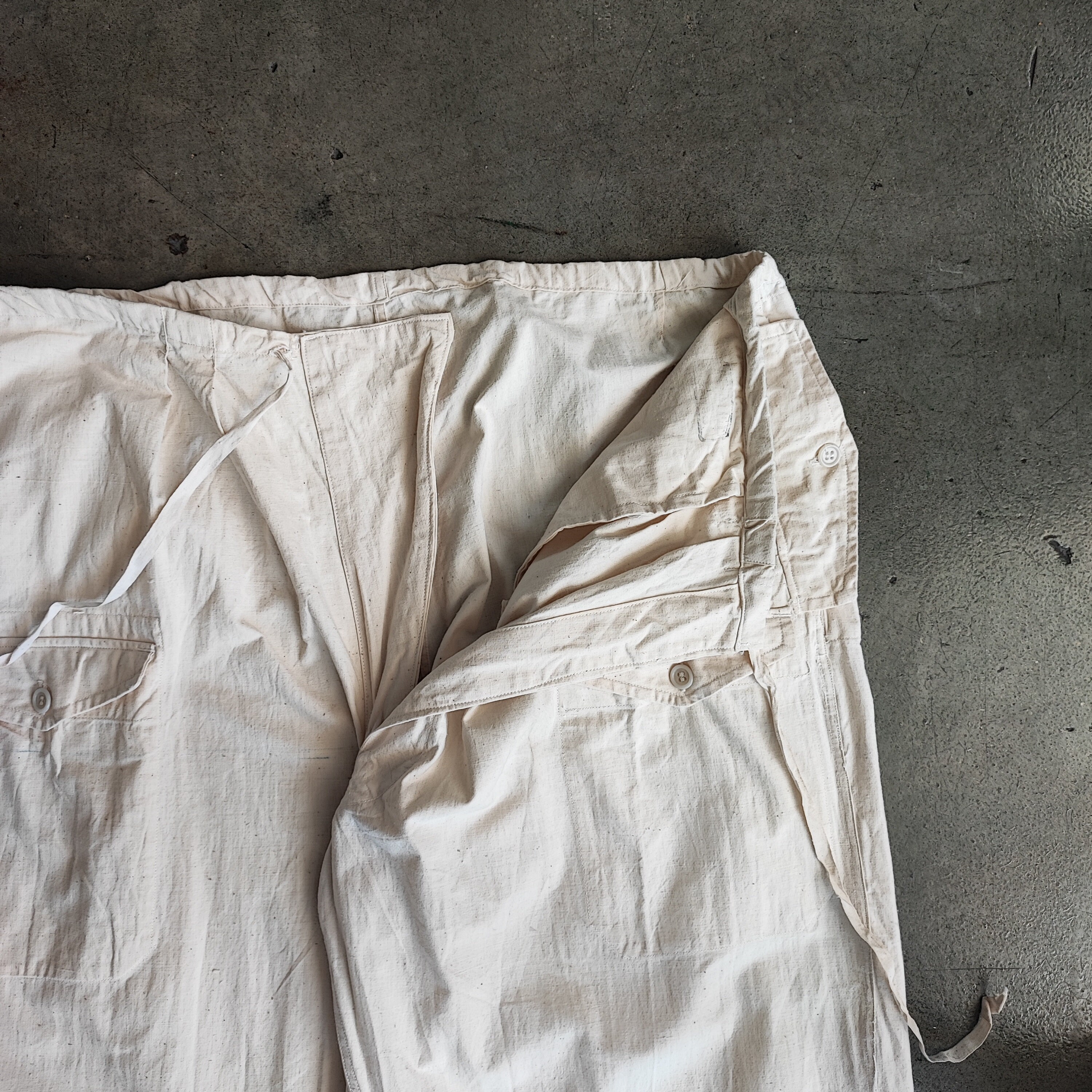 50‘s Vintage | French army alpine pants 1950s Vintage French Military Army M47 Cargo Pants Heavy