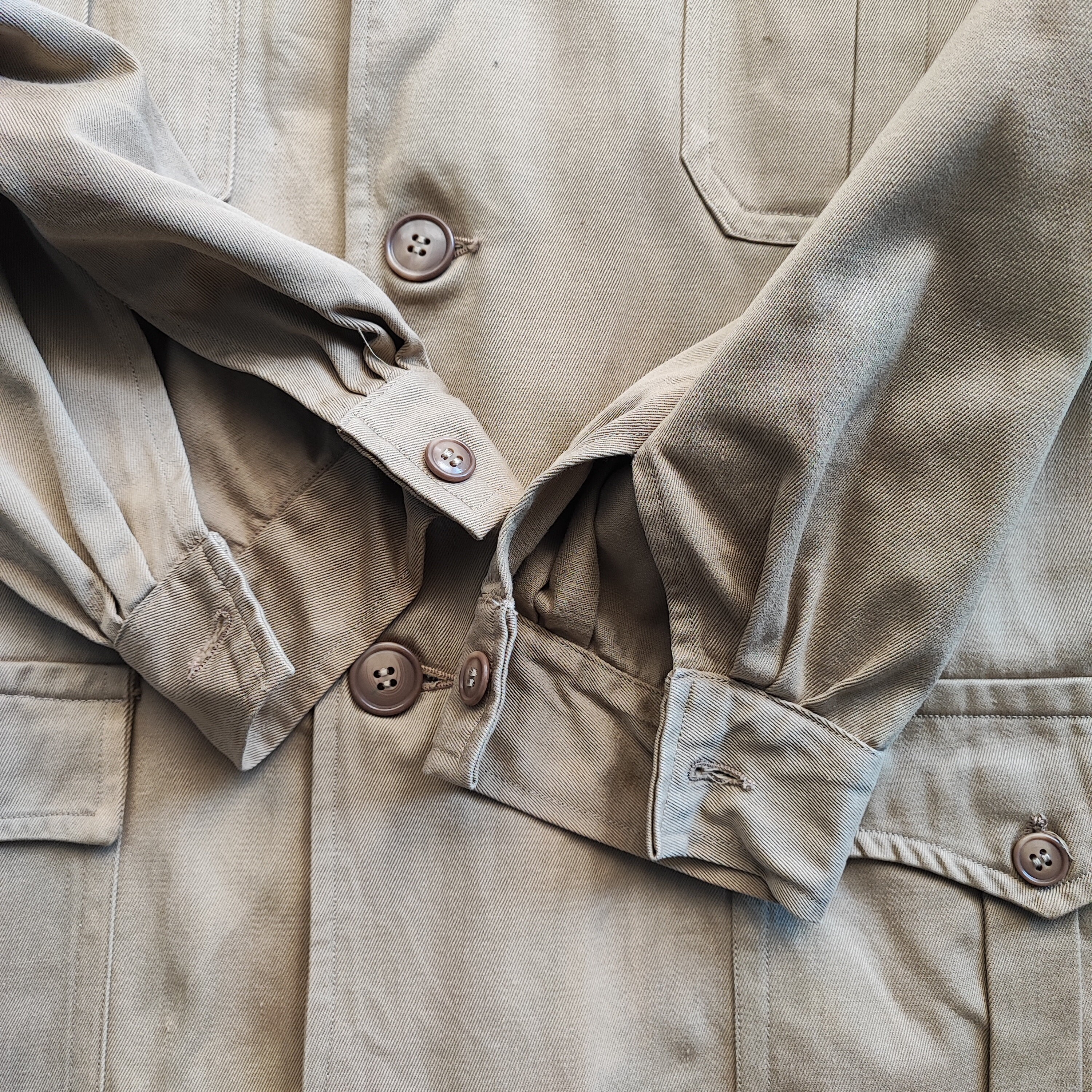 Circa 1950s French Civilian Sahara Jacket / Made in France Circa 1950s French Civilian Sahara Jacket / Made in France