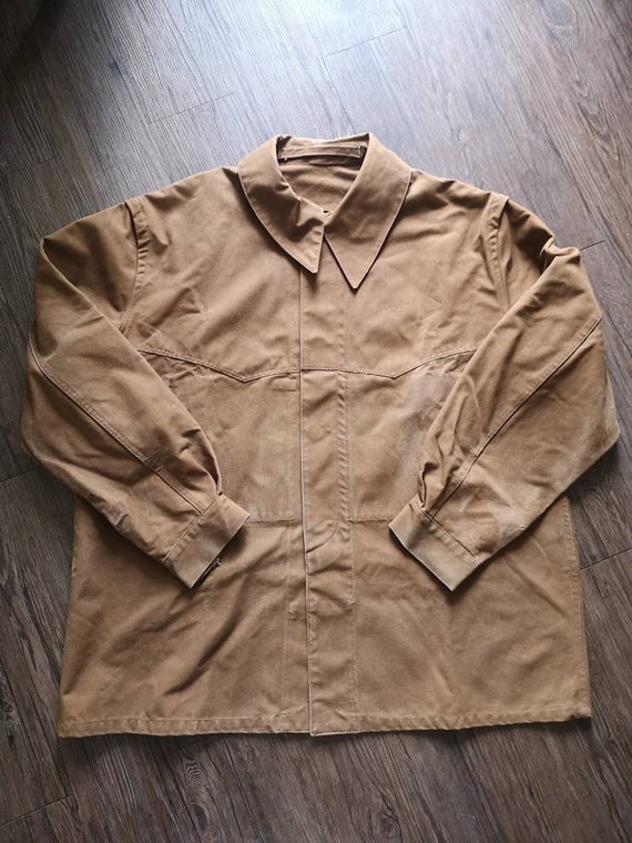 Og 40s 50s French Railroad rain chore jacket vinta