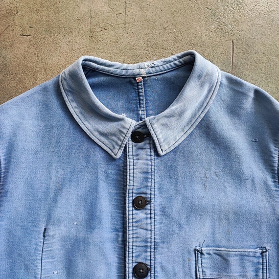 Circa 1950s French moleskin chore jacket by Adolphe L… Gem