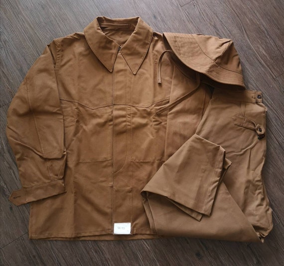Full set of 40s french railroad worker rain suit