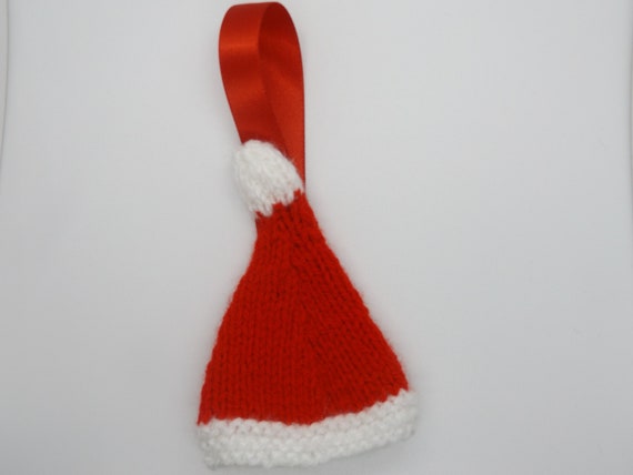 Decorazione albero di Natale Cappello di Santa, Cappello a maglia