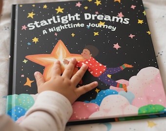 Cuento personalizado para dormir con foto y cara personalizada. Regalo personalizado para niños. Regalo de cumpleaños para niños o niñas. Historia W03.