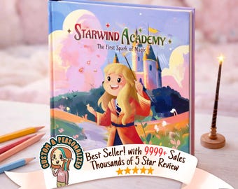 Personalized Magical School Storybook for Kids – Custom Name Fantasy Adventure Book – Unique Birthday Gift for Children Story W10 Moment