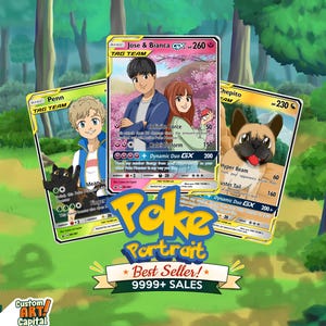 Custom Pokemone Card Tag Team - Etsy Canada Custom Pokemone Card Tag Team - Etsy Canada