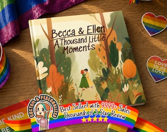 Personalized Lesbian Couple Storybook, Custom Love Book, Anniversary Gift for Girlfriend or Wife, Romantic LGBTQ Keepsake