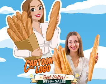 Custom Cartoon Logo Avatar | Personalized Business Portrait (Digital File Only)
