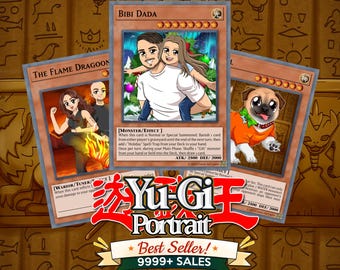 Custom Anime Card Portrait – Personalized Yugi Style (Digital)