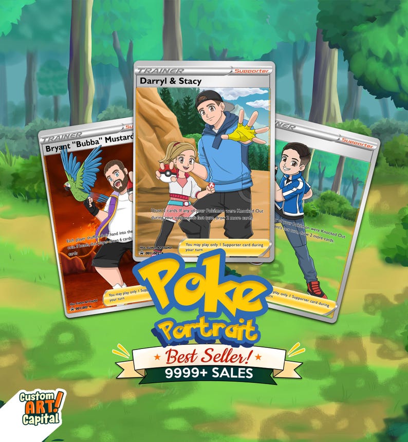 turn yourself and your loved ones into Pokémon with our customized options.  creating a truly unique and funny portrait that will leave everyone amazed. Give the best personalized gifts for Christmas, birthdays, weddings, anniversaries, and more.