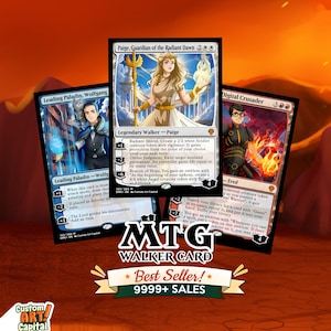 Personalisierte Fantasy Sammelkarte Porträt, Planeswalker Stil Illustration vom Foto Lustiger D Cartoon