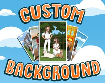 Fondo personalizado - Dibujos animados divertidos X2