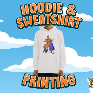 Premium Hoodie & Sweatshirt Print Service |  Funny Cartoon X4