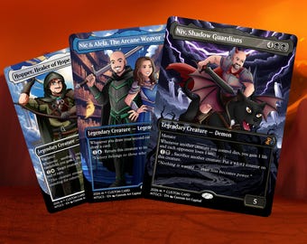 Retrato personalizado de criatura fantástica, ilustración estilo proxy a partir de una foto de una caricatura divertida de D2.