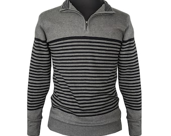 moncks Homme Chaud Premium Qualité 1/4ème Pull Zippé - Fabriqué avec 100% Coton