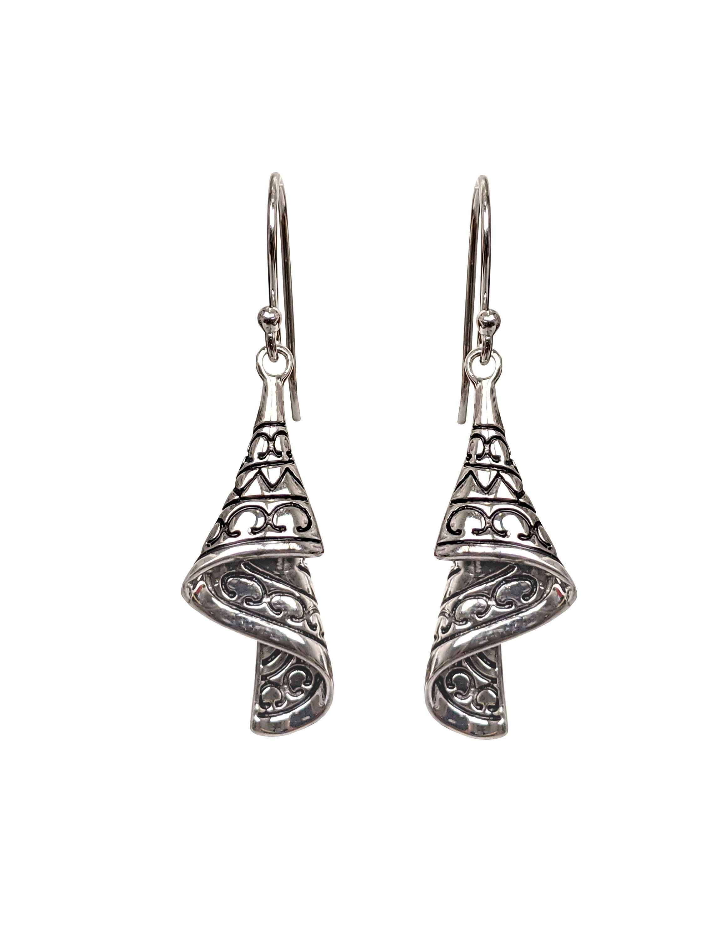 925 Sterling Silver, Hi- Quality Oxidized Symmetrical