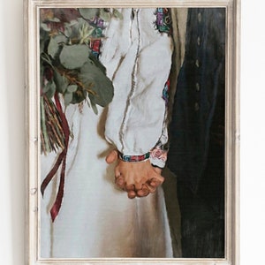 Ukrainian Wedding Print Ukraine Wall Art Ukraine Poster Ukraine Oil Painting Print Ukrainian Traditions Print Art Print Village Ukraine Shop