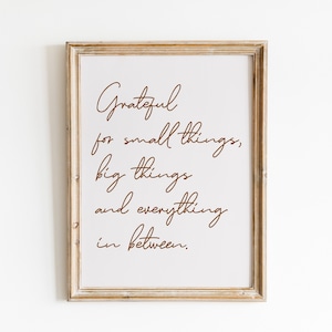 Quote Fall Art Prints, Fall Wall Art, Thanksgiving Gift Print, Thank You Gift, Minimal Prints, Quote Prints, Watercolor Prints, Farmhouse