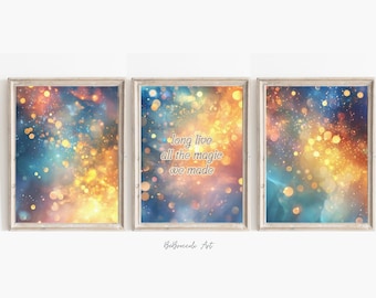 Swiftie Wall Art Set: Watercolor Magic Lyrics (Digital Download)