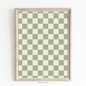 Cute Preppy Sage Green Wall Art Cute Apartment Decor Trendy Wall Art for Dorm Rooms Trendy Printable Poster for College Girls Preppy Decor