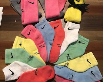 pastel nike crew socks