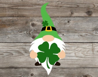 St Patricks Day Gnome Svg, svg files, svg files for cricut,  svg cricut, svg images,  svg designs, Digital Download, Silhouette Svg