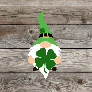 St Patricks Day Gnome Svg, svg files, svg files for cricut,  svg cricut, svg images,  svg designs, Digital Download, Silhouette Svg
