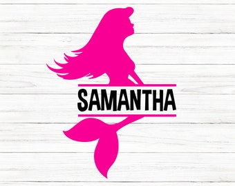 Download Split Mermaid Svg Etsy