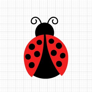 Fichiers SVG Lady Bug pour Cricut | Téléchargement numérique | Créations manuelles SVG, activités manuelles, Silhouette | Fichiers coupés à téléchargement immédiat