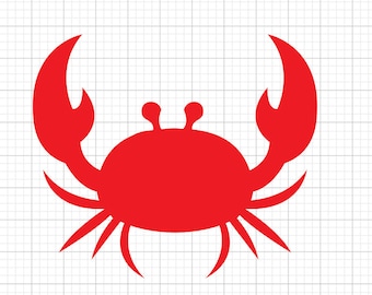 COMMERCIAL USE! Crab SVG Clipart, svg file,  svg, Clip Art, Cricut Cut File, Vector, Instant Download