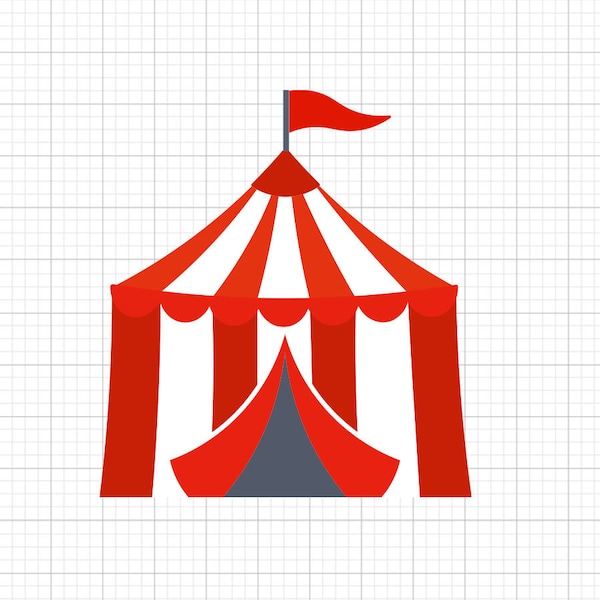 Circus Tent Svg, svg files, svg files for cricut,  svg cricut, svg images,  svg designs, clipart, svg, Digital Download, Silhouette Svg