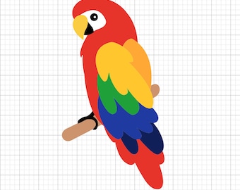 Parrot Svg, svg files, svg files for cricut,  svg cricut, svg images,  svg designs,  Cut Files Cricut, Digital Download, Silhouette Svg