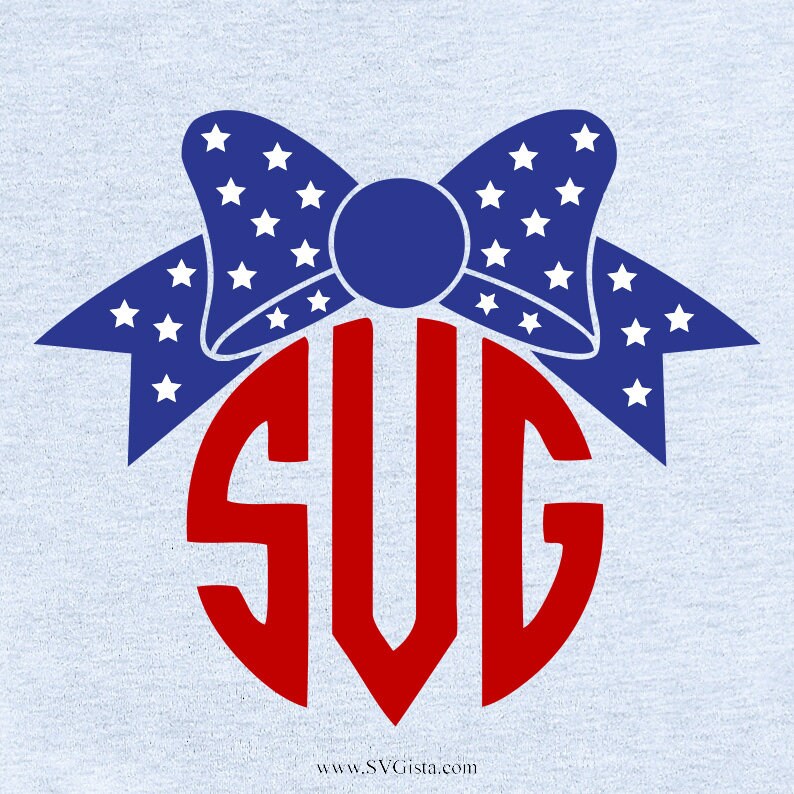 Download SVG Flag Bow July 4th Flag Bow Merica Bow America Svg | Etsy