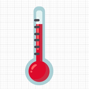 Thermometer SVG Files for Cricut | Digital Download | DIY Craft SVGs, Crafts, Silhouette | Instant Download Cut Files
