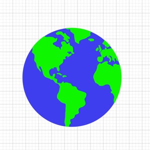 Earth SVG Files for Cricut | Digital Download | DIY Craft SVGs,  Crafts, Silhouette | Instant Download Cut Files