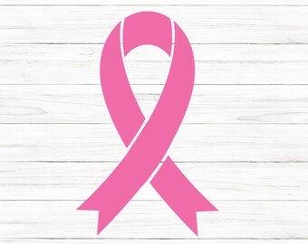 Breast Cancer Ribbon (svg, Dxf, Png, Pdf, Jpg, and Gif) Files - Etsy Canada