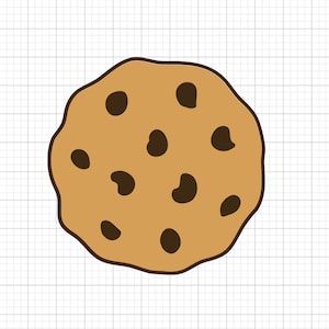 Chocolate Chip Cookie Svg, svg files, svg files for cricut,  svg cricut, svg images,  svg designs, Digital Download, Silhouette Svg