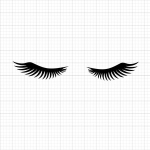 Fichiers SVG de cils pour Cricut | Téléchargement numérique | Designs SVG pour chemises, travaux manuels et silhouettes | Fichiers coupés à téléchargement immédiat