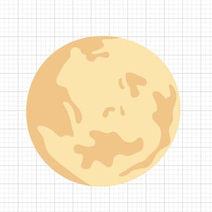Volle maan SVG-bestanden voor Cricut | Digitale download | DIY Craft SVG's, knutselen, silhouet | Directe download van gesneden bestanden